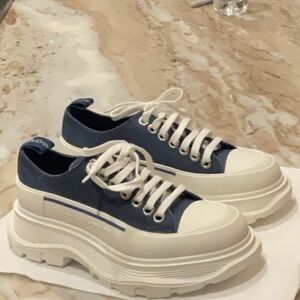 Alexander McQueen denim sneakers